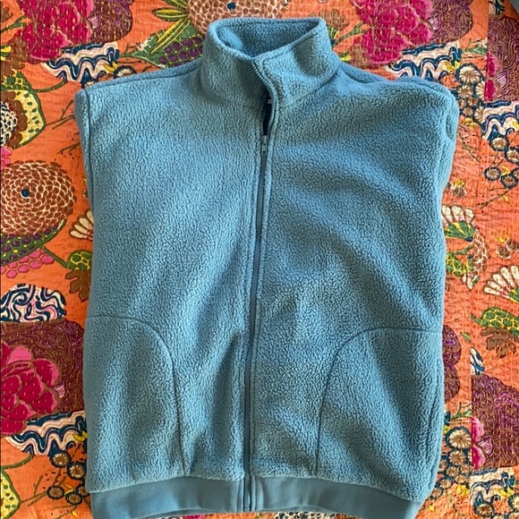 UO Fleece Zip-up Jacket (size M, blue) - Picture 2 of 4